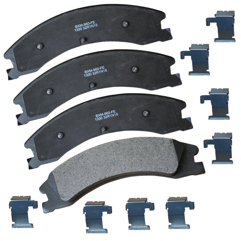 Bendix Premium SBM1330 Semi-Metallic Rear Brake Pads for Ford E-450 Super Duty 2019-2008, E-450 Super Duty 2024-2021 - Image 1